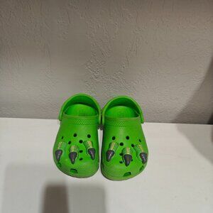 Toddler Crocs Green Dinosaur Toe Charms